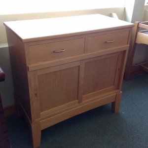 Contemporary Two Drawer Stand in Beech